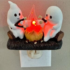 🎃 MOOD LIGHT Halloween Ghost Campfire Flickering Night Light - SO CUTE!